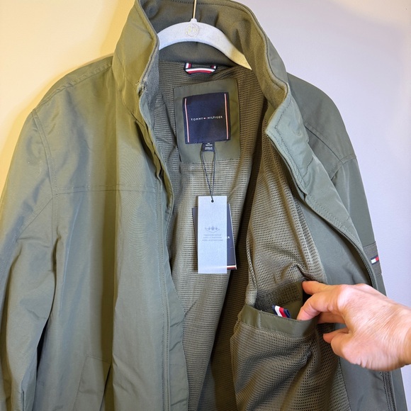 NWT Tommy Hilfiger Olive Green Military Jacket - Picture 4 of 10